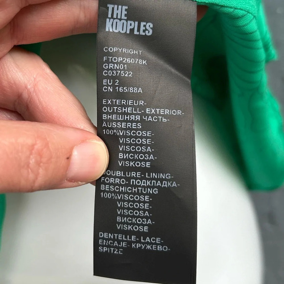 The Kooples Poppy-Print Sleeveless Top, BNWT, size “2” (M) - Picture 9 of 14